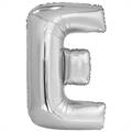 PALLONCINO IN MYLAR LETTERA E ARGENTO 86CM (9909554)
