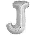PALLONCINO IN MYLAR LETTERA J ARGENTO 86CM (9909559)