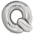 PALLONCINO IN MYLAR LETTERA Q ARGENTO 86CM (9909566)