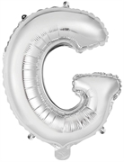 PALLONCINO IN MYLAR LETTERA G ARGENTO 34CM (9909614)