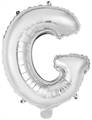 PALLONCINO IN MYLAR LETTERA G ARGENTO 34CM (9909614)
