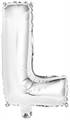 PALLONCINO IN MYLAR LETTERA L ARGENTO 34CM (9909619)