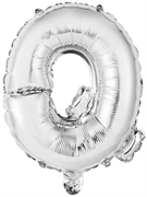 PALLONCINO IN MYLAR LETTERA Q ARGENTO 34CM (9909624)