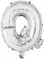 PALLONCINO IN MYLAR LETTERA Q ARGENTO 34CM (9909624)