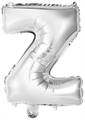 PALLONCINO IN MYLAR LETTERA Z ARGENTO 34CM (9909633)
