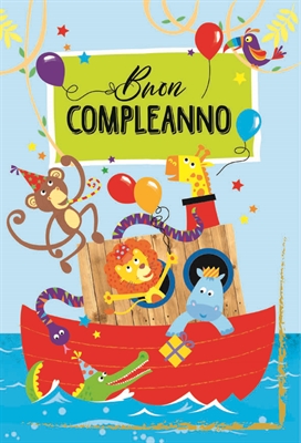 BIGLIETTO AUGURI BUON COMPLEANNO ARCA (BC.5345-2)