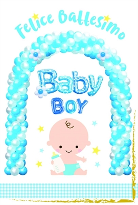 BIGLIETTO AUGURI BATTESIMO BABY BOY (BT.6698-2)