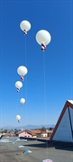 MONGOLFIERA 150CM CON BASE AD ELIO (COMP 125)