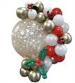 DOPPIA BASE CON PALLONE DECORATO E GARLAND DI NATALE (COMP 160)