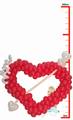 CUORE A PALLONCINI CON STRUTTURA E FRECCIA (COMP 189)