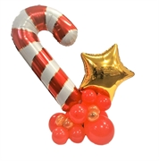 CENTRO TAVOLA NATALE CON BASTONCINO CANDY (COMP 319)