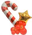 CENTRO TAVOLA NATALE CON BASTONCINO CANDY (COMP 319)