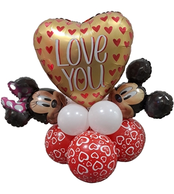 CENTRO TAVOLA MINNIE E TOPOLINO LOVE (COMP 327)