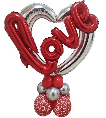 CENTRO TAVOLA CORNICE CUORE LOVE (COMP 380)