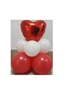 CENTROTAVOLA CON MINI CUORE LOVE ROSSO (COMP 381)