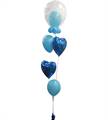 PESETTO CON PALLONCINI IN LATTICE E MYLAR A SCALARE AD ELIO (COMP 99)