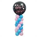 TORRETTA SCOPPIO GENDER REVEAL E 20 PALLONCINI ALL'INTERNO (COMP102)