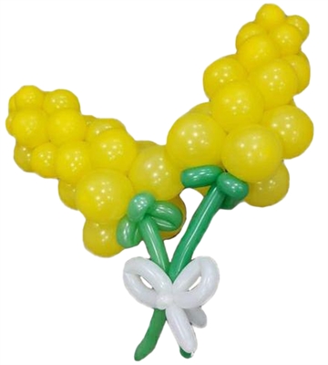 MAZZO DI 2 MIMOSE CON FIOCCO FESTA DELLA DONNA (COMP71)