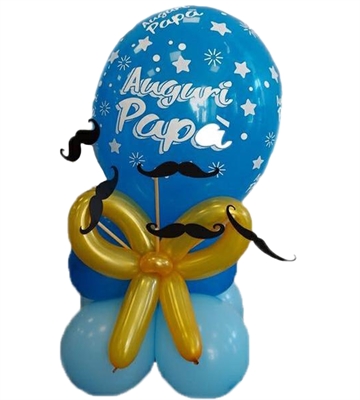 DOPPIA BASE CON FIOCCO E BAFFI FESTA DEL PAPA' (COMP79)