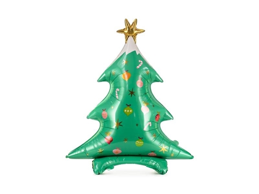 PALLONCINO IN MYLAR ALBERO DI NATALE CON BASE 78X94CM (FB114-KARTON)