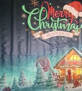BANNER NATALE MERRY CHRISTMAS 220X240CM (GRA072)