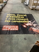 Banner fuochi e 1000 prodotti capodanno generico 220x240cm (GRA155)