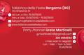Biglietti da visita Greta Bergamo 8,5x5,5cm (GRA172)
