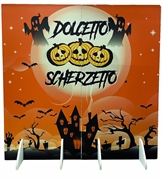 FONDALE DOLCETTO SCHERZETTO HALLOWEEN FRONTE E RETRO (GRA427)