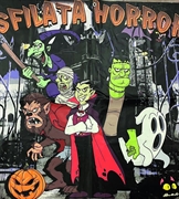 FONDALE SFILATA HORROR FRONTE E RETRO (GRA428)