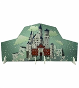 GRAFICA FONDALE PAESAGGIO CASTELLO INNEVATO FRONTE E RETRO (GRA431)