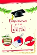 BIGLIETTO AUGURI CONGRATULAZIONI  LAUREA (LA.5383-2)