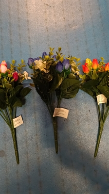 FIORI FINTI DECORATIVI MAZZO MARGHERITE E ROSE ASS (M73681)