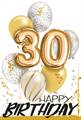 BIGLIETTO AUGURI 30 ANNI PALLONCINI (NU.6054)