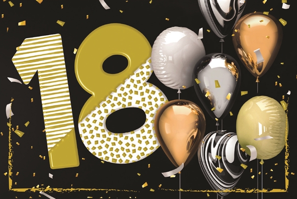 BIGLIETTO AUGURI 18 ANNI PORTASOLDI (NU.6064)