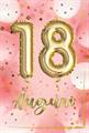 BIGLIETTO AUGURI 18 ANNI LEI BALLOON (NU.6638-1)