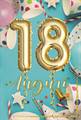 BIGLIETTO AUGURI 18 ANNI LUI BALLOON (NU.6638-2)