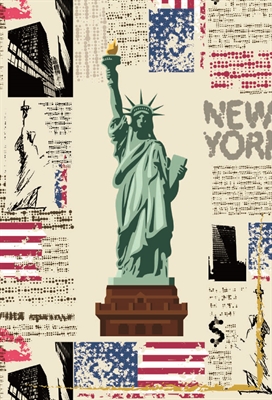 BIGLIETTO AUGURI NEW YORK (ST.6130-1)