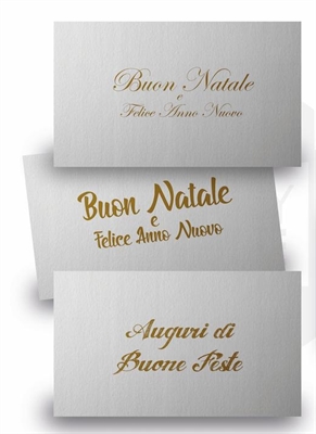 BIGLIETTO AUGURI NATALIZIO SILVER (XMCRD00010)