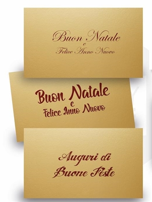 BIGLIETTO AUGURI NATALIZIO GOLD (XMCRD00011)