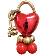 CENTRO TAVOLA CUORE GRANDE LUCCHETTO LOVE (COMP 600)