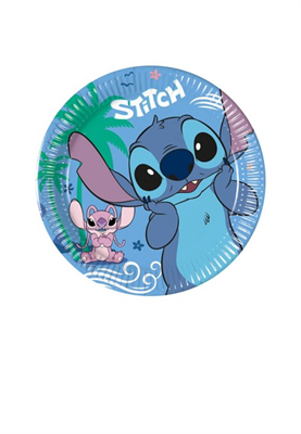 PIATTI IN CARTONCINO LILO&STITCH 23CM 8PZ (5PR96938)