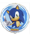 PALLONCINO IN MYLAR SONIC 45CM (7AL18053)