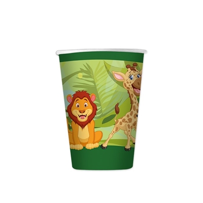BICCHIERI IN CARTONCINO GIUNGLA 200ML 8PZ (60528)