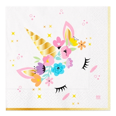 TOVAGLIOLI UNICORNO 33X33CM 20PZ (74278)