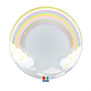 PALLONCINO BUBBLE DECO RAINBOW 51CM (74866)