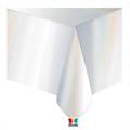 TOVAGLIA PIEGATA IN PVC SILVER IRIDESCENTE 137X274CM (75411)