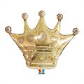 PALLONCINO IN MYLAR SAGOMATO CORONA ORO 90X100CM (75539)