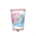 BICCHIERI IN CARTONCINO GENDER REVEAL 250ML 6PZ (75673)