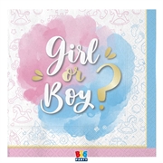 TOVAGLIOLI GENDER REVEAL  33X33CM 16PZ (75674)