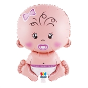 PALLONCINO  MYLAR  BABY GIRL 43X82CM (75777)
